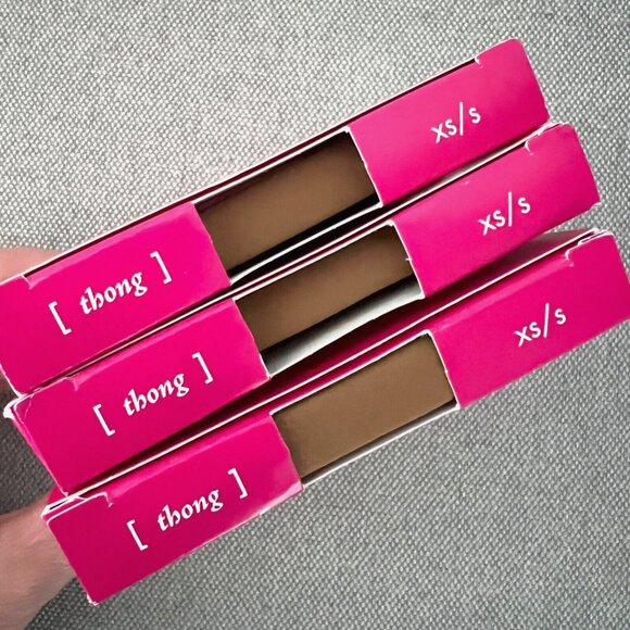 COMMANDO Lot of 3 Classic Thong Caramel XS/S CT01 Better Than Nothing - Picture 6 of 10